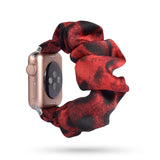 Red Black Bandas scrunchie del Apple Watch by malltor sold by malltor