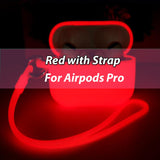 red for airpods pro Caja luminosa para auriculares by malltor sold by malltor