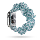 1 blue white Bandas scrunchie del Apple Watch by malltor sold by malltor