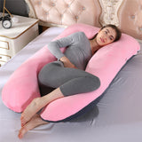 Plush-Pink-Grey Almohada de apoyo para dormir by malltor sold by malltor