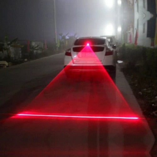 Lámpara de advertencia de luz trasera de coche antiniebla láser LED - Malltor