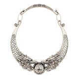 Silver Dragon Collar pavo real by malltor sold by malltor