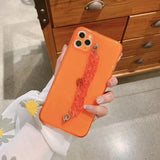 Beige Funda de pulsera fluorescente para iPhone by malltor sold by malltor