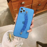 Blue Funda de pulsera fluorescente para iPhone by malltor sold by malltor