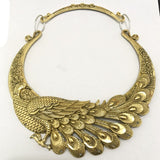 Gold peacock Collar pavo real by malltor sold by malltor