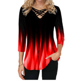 yzy0195 Red Blusa 3D by malltor sold by malltor