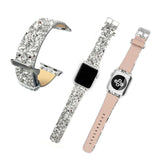 silver Banda de cuero para Apple Watch by malltor sold by malltor