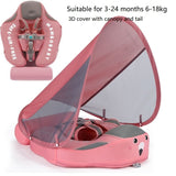 3D pink tail canopy Flotador de natación by malltor sold by malltor