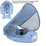 3D shark blue canopy Flotador de natación by malltor sold by malltor