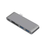 5 in 1 grey Adaptador USB multi 5 en 1 by malltor sold by malltor