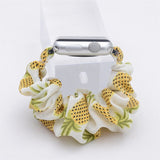 White Pineapple Bandas scrunchie del Apple Watch by malltor sold by malltor