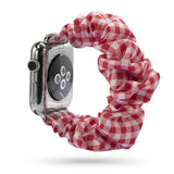 17 red white Bandas scrunchie del Apple Watch by malltor sold by malltor