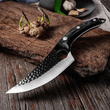 Black Handle Juego de cuchillos inoxidables forjados by malltor sold by malltor